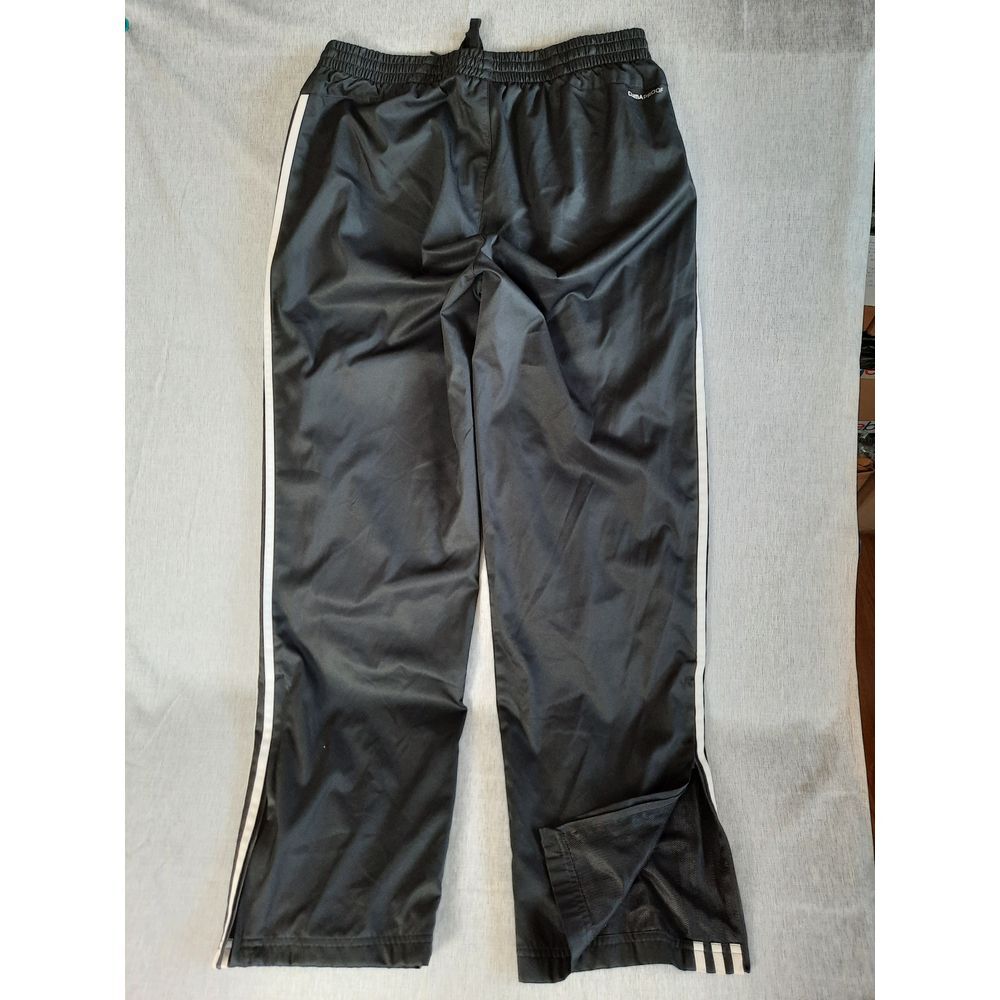 Adidas Climalite Men Large Drawstring Elastic Waist Sweat Jogger Pants Ankle Zip - Picture 7 of 8